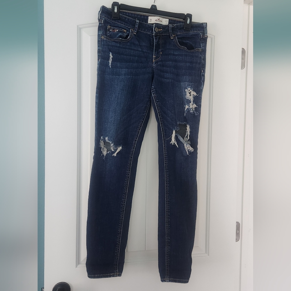 Women's Holister Distressed Blue Jeans